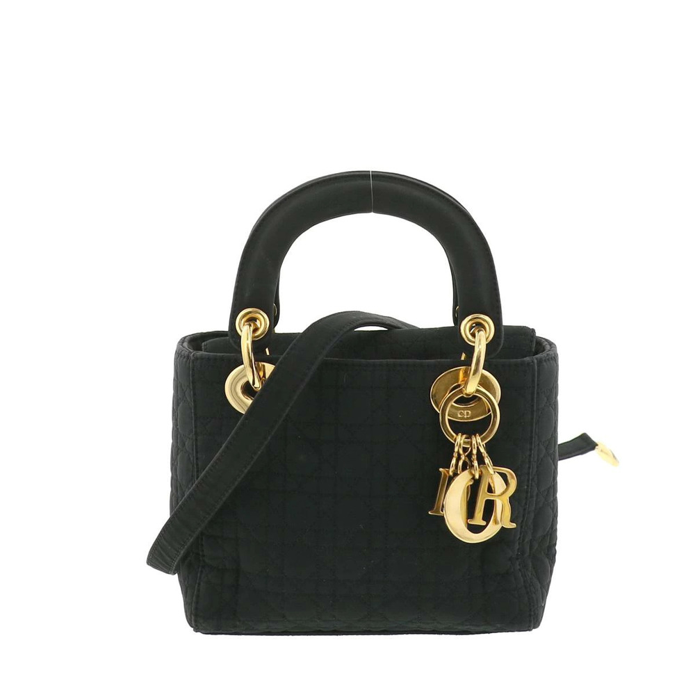 Christian Dior Lady Cannage Handbag Black